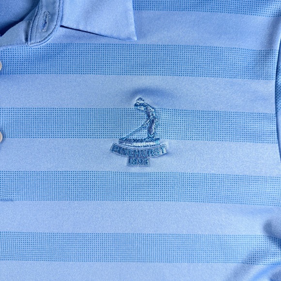 Adidas ClimaCool Pinehurst 1895 Logo Golf Polo Shirt Men's Large Blue - Picture 3 of 11